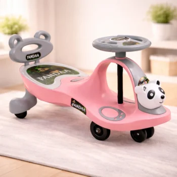 Pink Panda Ride-On Toy for Kids with Music & Fun Design